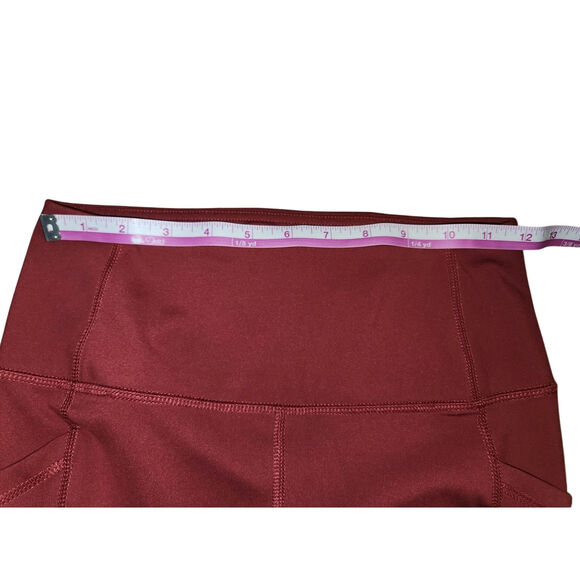 Yogalicious Lux Red Cropped Leggings Size Pockets‎ Size Small - Picture 4 of 8